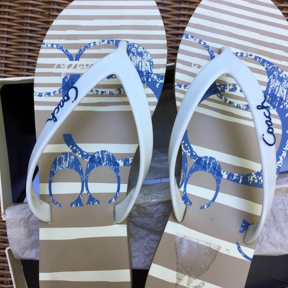 Coach flip flops